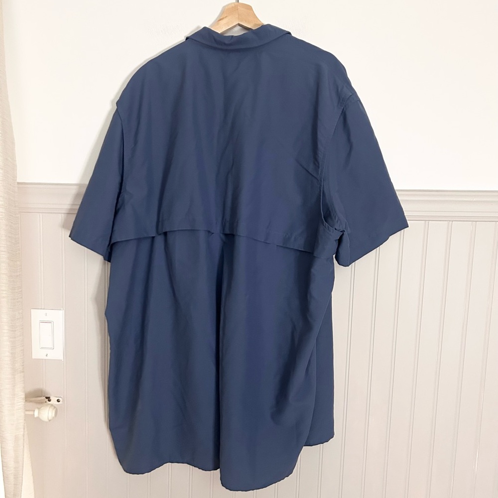 The Foundry Supply Co. Navy Short Sleeve Shirt Jacket Mens 3XLT - Picture 6 of 6